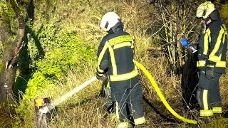 Freiflächenbrand Feuerwehr Langenholtensen im Einsatz [upl. by Azitram]