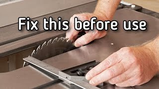 Hikoki C10RJ table saw blade alignment fix [upl. by Yclek84]