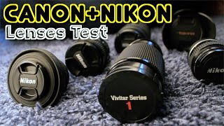 Canon Rebel T2i with Nikon Lenses Test [upl. by Aseena]