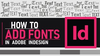 How to add fonts to InDesign  Quick amp Simple Method  Zeedign Tutorials [upl. by Katy]