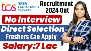 TCS Recruitment 2024 TCS Vacancy 2024 TCS Jobs 2024Oct 2024 OFF Campus Placements  jobs [upl. by Haimirej152]