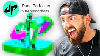 I Surprised Dude Perfect With Custom 50 Million Playbutton [upl. by Jacoba]