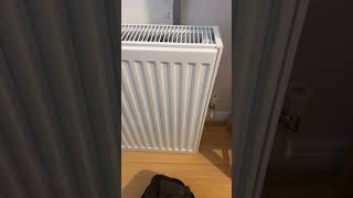 Leaking and rusted radiator replacement on a downstairs radiator in Heathcote Warwick [upl. by Nosecyrb]