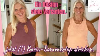 MALIATop  StrickTutorial  6 verschiede SommerTops für Anfänger  Ausführliche Anleitung [upl. by Hildy937]