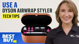 Using a Dyson Airwrap Styler  Tech Tips from Best Buy [upl. by Kermy]