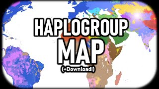 Haplogroup Map of the World Your Genetic Surname Download Link [upl. by Esinehc312]