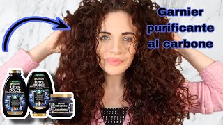 PROVO CON VOI LINEA GARNIER ULTRA DOLCE PURIFICANTE AL CARBONE [upl. by Gnud]