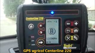 GPS agricol Centerline 220 ghidare  jalonare  mers in paralel [upl. by Neirrad]