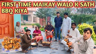 First Time Maikay Walo K Sath BBQ Kiya 🍖😍 Ms Family Vlogs [upl. by Aitam]