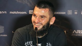 Artur Betebiev FIRST WORDS after beating Dmitry Bivol talks rematch at Post Fight Press Conference [upl. by Inafetse]