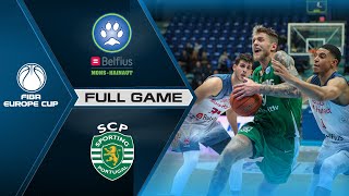 Belfius MonsHainaut v Sporting CP  Full Game  FIBA Europe Cup 202122 [upl. by Belmonte]