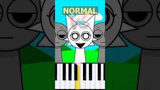 Wenda Theme Incredibox Sprunki  Normal Vs Horror on piano [upl. by Niboc]