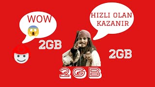 Vodafone Bedava 2GB  Vodafone yeni kampanya [upl. by Adlih]