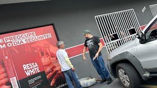 CORTANDO ESTACIONAMENTO PARA PASSAR A NOVA REDE ELÉTRICA  DISTRIBUIDORA DE BEBIDAS [upl. by Nitsid]