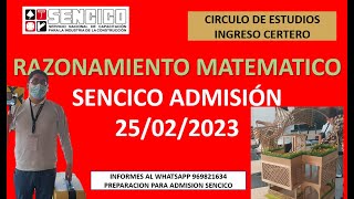 ADMISION 20231 SENCICO RM COMPLETAMENTE RESUELTO sencico suscribete [upl. by Yznyl]