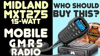 Midland MXT275 GMRS Mobile Review Power Output Test SWR amp Range Test  How Far Will It Transmit [upl. by Nnaxor411]