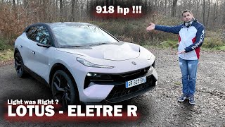 Nouveau LOTUS ELETRE R 918ch  2700kg et Agile comme une Elise [upl. by Ahsilet56]