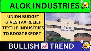 ALOK INDUSTRIES SHARE RESISTANCE LEVEL  ALOK INDUSTRIES SHARE LATEST NEWS [upl. by Kolb]