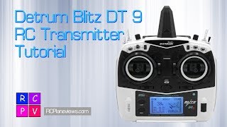 Detrum Blitz DT 9 RC Transmitter Tutorial [upl. by Juakn]