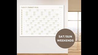 Giant 2025 Office Yearly Calendar [upl. by Broek]