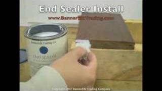 Anchorseal Wax End Sealer Installation for Ipe Decking [upl. by Eart]