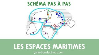 SCHÉMA DE GÉOGRAPHIE  Les espaces maritimes enjeux géostratégiques [upl. by Ailiec696]