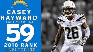 59 Casey Hayward CB Chargers  Top 100 Players of 2018  NFL [upl. by Janaya]