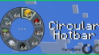 Circular Hotbar resource pack for Mcpe 121 [upl. by Neelrac]