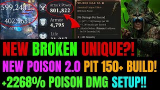 CNs NEW ALLINONE Poison Spiritborn UPDATED  PIT 150 Clear Unique Weapon Setup [upl. by Hardin]