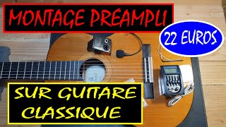 Préampli sur guitare classique22 euros [upl. by Eidde]