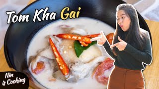 Authentic Tom Kha Gai Recipe • Thai Coconut Soup With Lemongrass • Nin is Cooking [upl. by Choong]