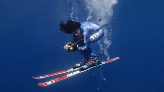 Federica Brignone in sci sottacqua la sfida contro la plastica [upl. by Soinotna]