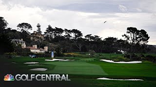 PGA Tour suspends ATampT Pebble Beach ProAm Round 4 to Monday  Golf Central  Golf Channel [upl. by Trebor330]