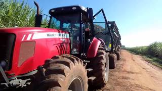 Dicas para transbordo canavieiro massey ferguson 7180 [upl. by Donohue133]