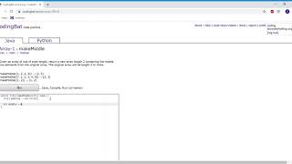 Array1makeMiddle Java Tutorial  codingbatcom [upl. by Narrad680]