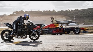 Kawasaki Ninja H2R Vs F1 Car Vs F16 Jet Vs SuperCars Vs PrivateJet Drag Race  The Ultimate Race [upl. by Ahseiyn]