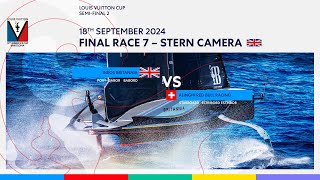 Louis Vuitton Cup SemiFinal Race 13 Port Entry Stern Camera  INEOS Britannia [upl. by Lavud]