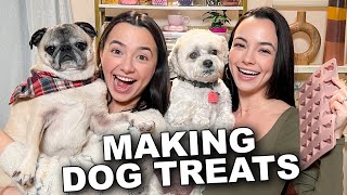 MAKING DOG TREATS  Merrell Twins Live [upl. by Enajaras421]