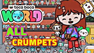 ALL CRUMPETS in TOСА ВОСА Toca Life World secret crumpets [upl. by Siuoleoj]