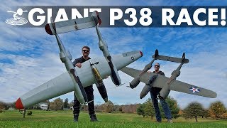 Epic Warbird Air Race ⚡🤞 Giant DIY P38 Lightnings [upl. by Aihcats]