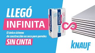 KNAUF  Conocé INFINITA Ahora el tomado de juntas es SIN CINTA [upl. by Whiteley]