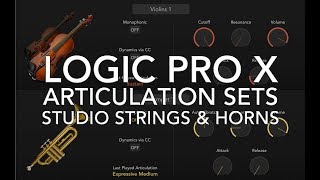 Logic Pro X  Using Articulation Sets with Studio Strings amp Horns [upl. by Anileuqcaj611]