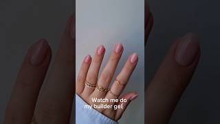 The BEST way to grow your natural nails Natural nail gel overlay application tutorial 🤍 [upl. by Aeriela]