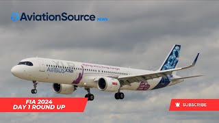 Farnborough Air Show 2024 Daily Recap  Day 1 Boeing Widebodies Succeed FIA2024 AvGeek Boeing [upl. by Akemed]