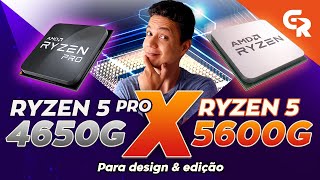 🟢 RYZEN 5 PRO 4650G x RYZEN 5 5600G  Qual deles é o melhor custobenefício [upl. by Elspet]