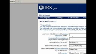 How to Get a Tax ID on the IRS Website  form ss4 [upl. by Daron]