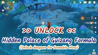 Unlock Hidden Palace of Guizang Formula Genshin Impact CBT2 [upl. by Adelle]