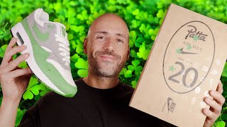 NIKE RESSORT UNE PAIRE LEGENDAIRE LA AIR MAX 1 PATTA CHLORO [upl. by Arlina]