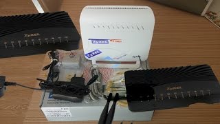 ZyXEL VMG3312 B10B Kablosuz N ADSL2 VDSL24 Port USB Modem Router UnboxingTTNET ZyXEL [upl. by Rammus953]