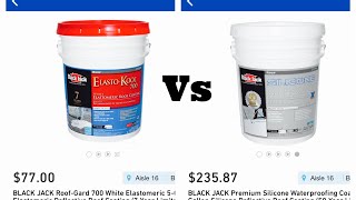 100Silicone vs Elastomeric coating [upl. by Lorain857]